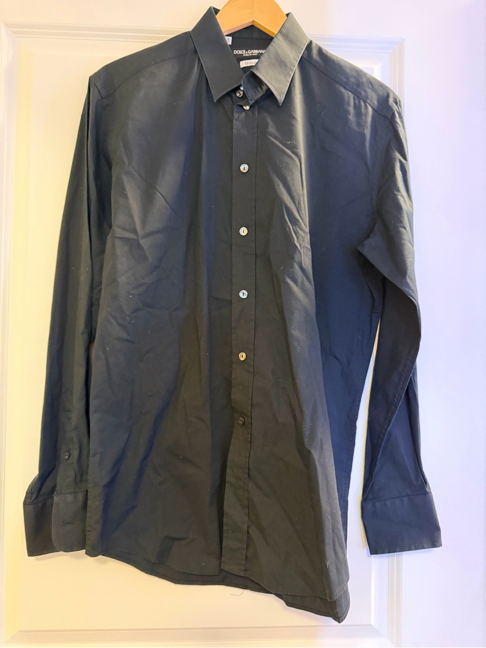 Men’s Dolce & Gabbana Classic Black Dress Shirt
